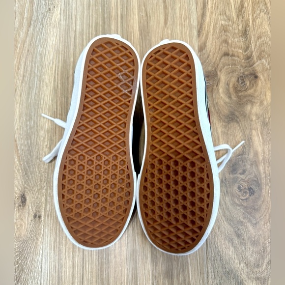 Vans Authentic Shoes Women's 6.5 Rose Floral Checkered Canvas Low Skate Sneakers - Picture 6 of 6